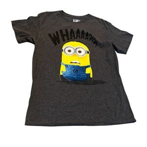 Minions Graphic Kids T-Shirt - Gray Despicable Me M